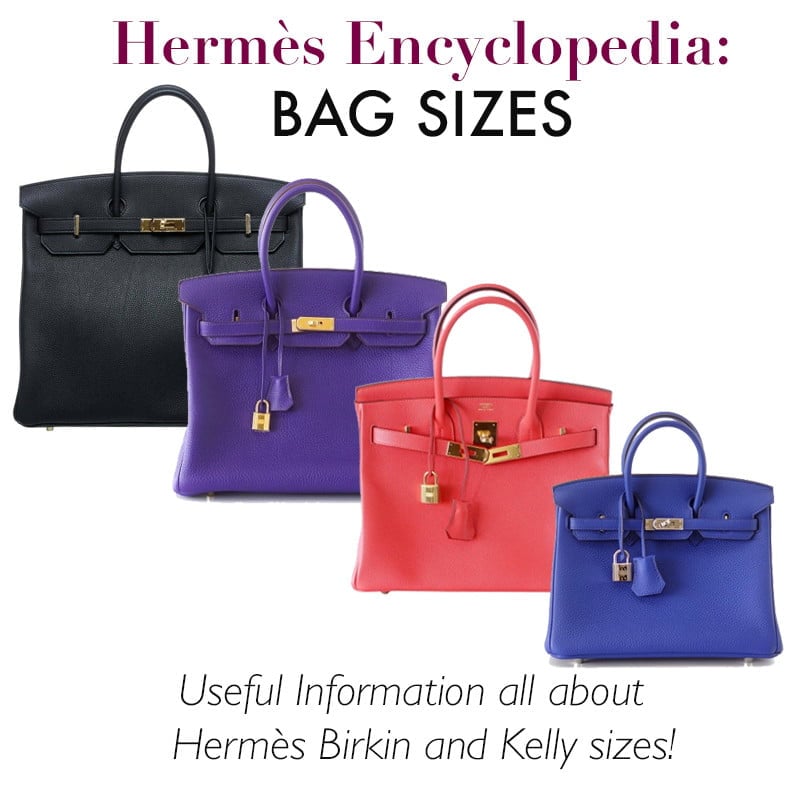 hermes bag sizes