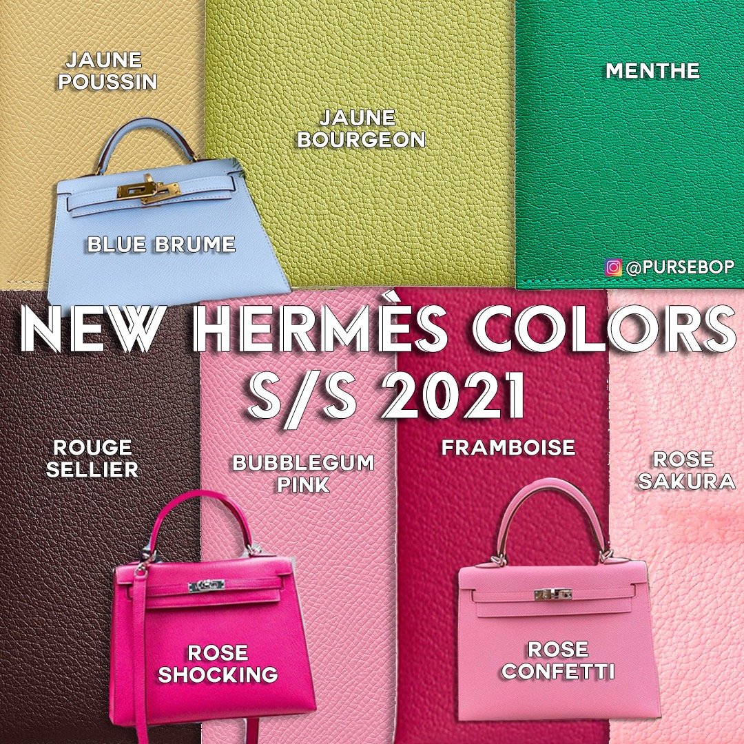 hermes leather colors